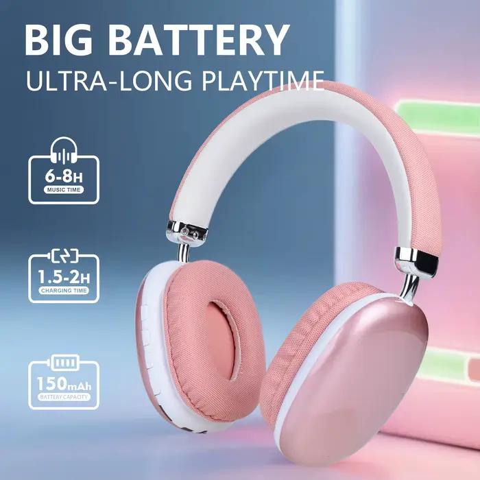 Casque sans fil rose B40 Bluetooth 5.3