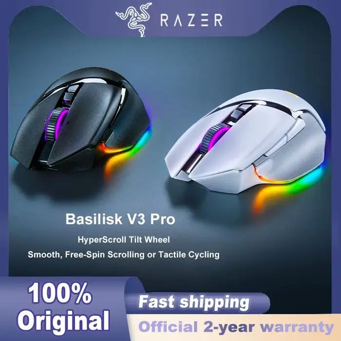 Razer Basilisk V3 Pro souris de jeu sans fil Gamer RGB commutateurs optiques rapides Gen 3 roue inclinable HyperScroll pour Pc La 100% original