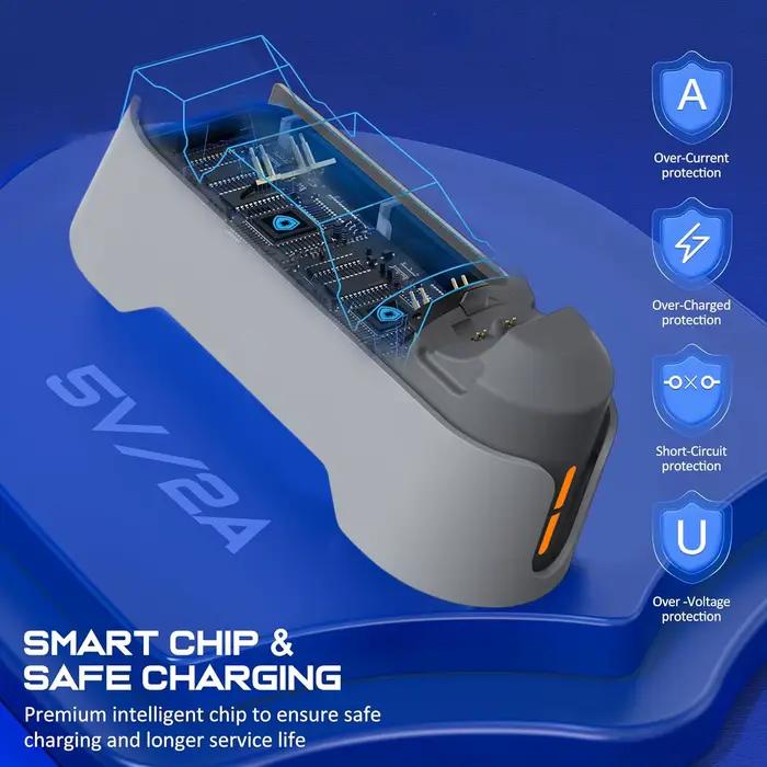 Station de chargeur de contrôleur PS5 Dualsense rapide et protecteur pour contrôleurs de bord occasions de jeu gaming