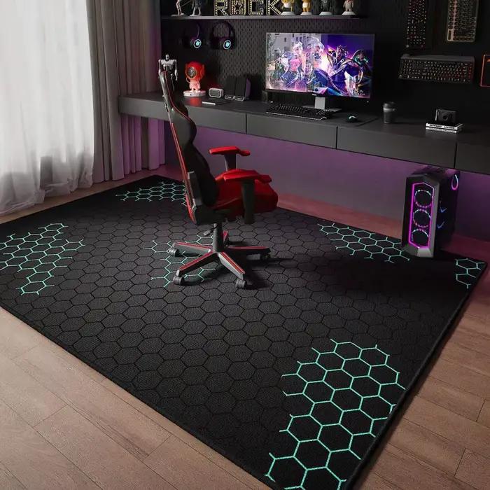 Tapis de jeu hexagonal néon VIKAMA
