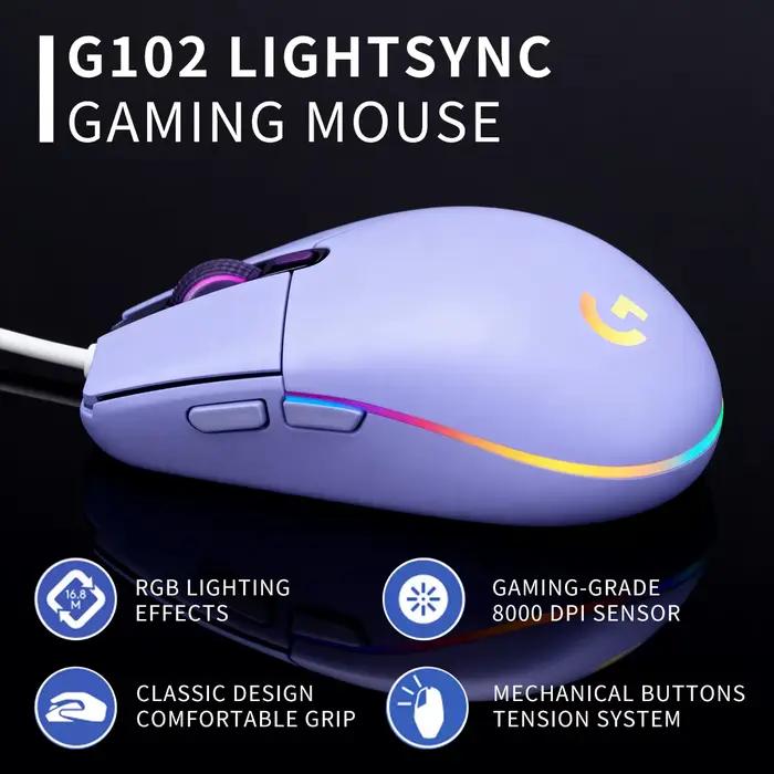 Logitech G102 : Souris de jeu durable et fiable