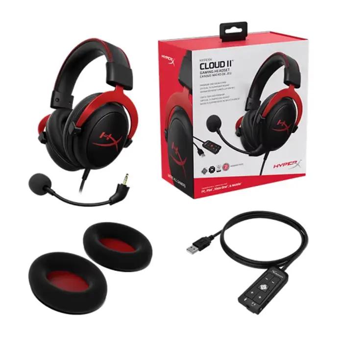 Cloud II casque de jeu Hi-Fi 7.1 son Surround/micro détachable/carte son USB pour PC PS