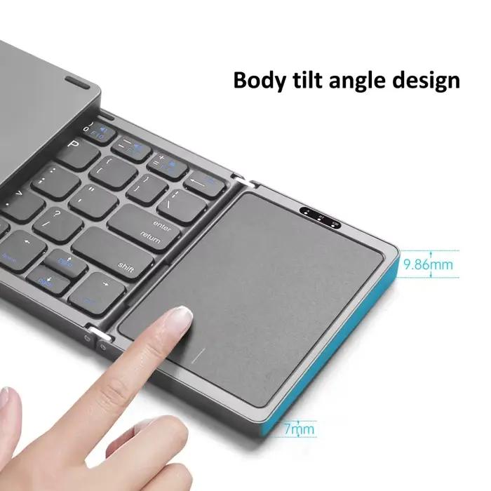 Mini clavier sans fil pliable à 3 pouces