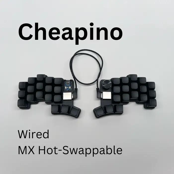 Cheapino V2 clavier divisé-MX commutateurs silencieux filaire QMK micrologiciel flacon