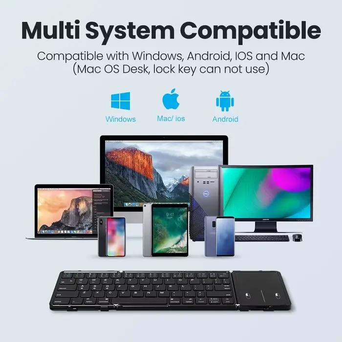 Clavier Bluetooth pliable avec TouchSub