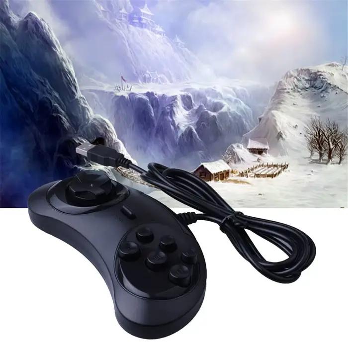 Manette de jeu USB 6 boutons contrôleur de jeu pour SEGA USB support