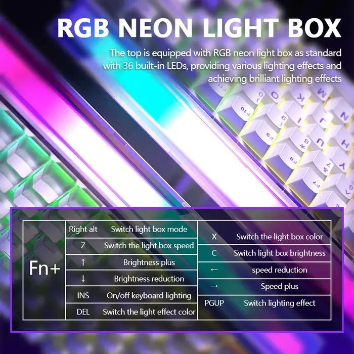 AULA HERO 84 HE clavier mécanique filaire rythme de musique rvb rétro-éclairé interrupteur magnétique 8K taux de retour