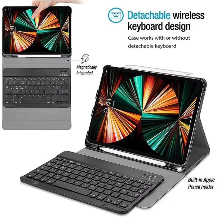 Pour iPad 5e 6e génération 9.7 pouces étui avec clavier