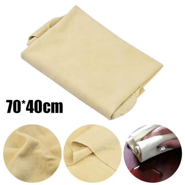 Chiffon de nettoyage de voiture 70x40cm, serviette de lavage de voiture, cuir de Chamois naturel absorbant l'eau, serviette à séchage rapide, outils d'entretien