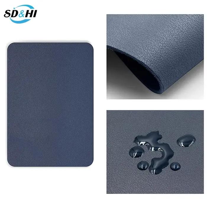 Tapis de souris en cuir PU résistant à l'eau