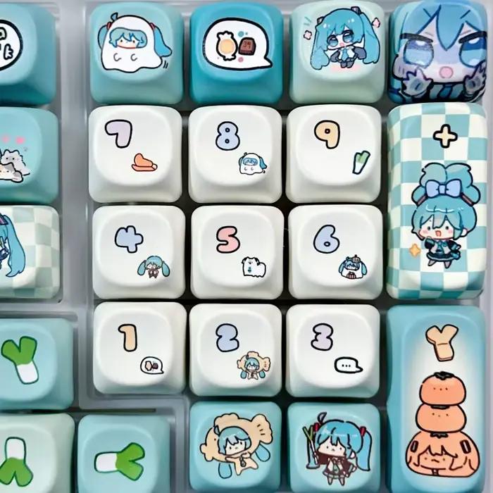 Capuchons de touches Miku thème anime