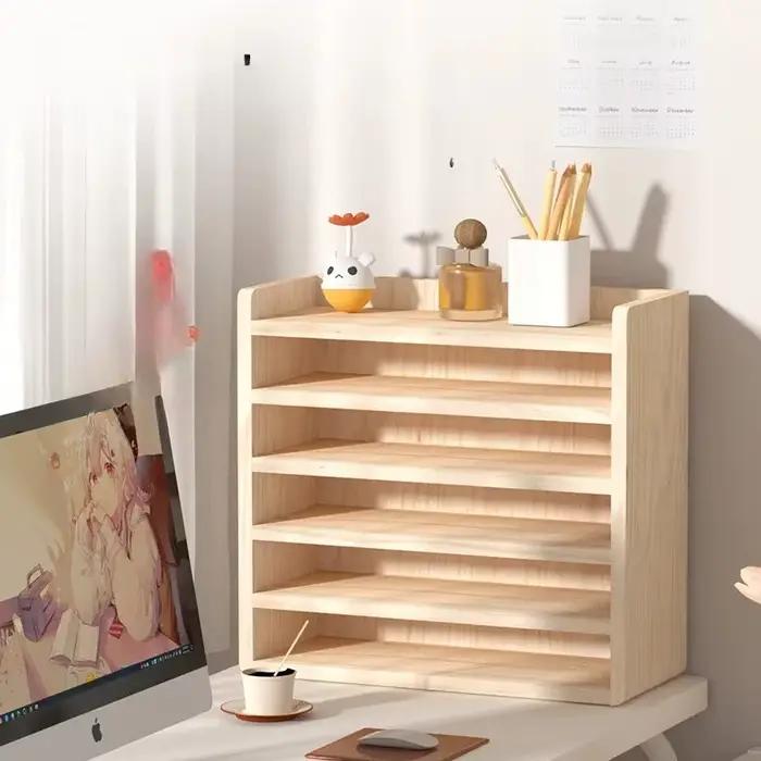 Organisateur de clavier en bois - Rangement anti-poussière pour fournitures de bureau et claviers mécaniques