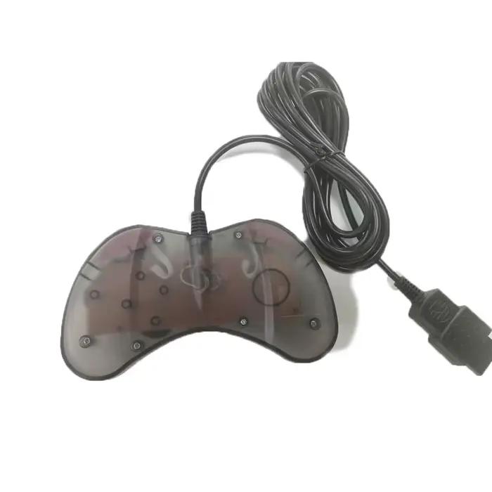 Contrôleur de jeu filaire noir transparent pour console SEGA Saturn SS