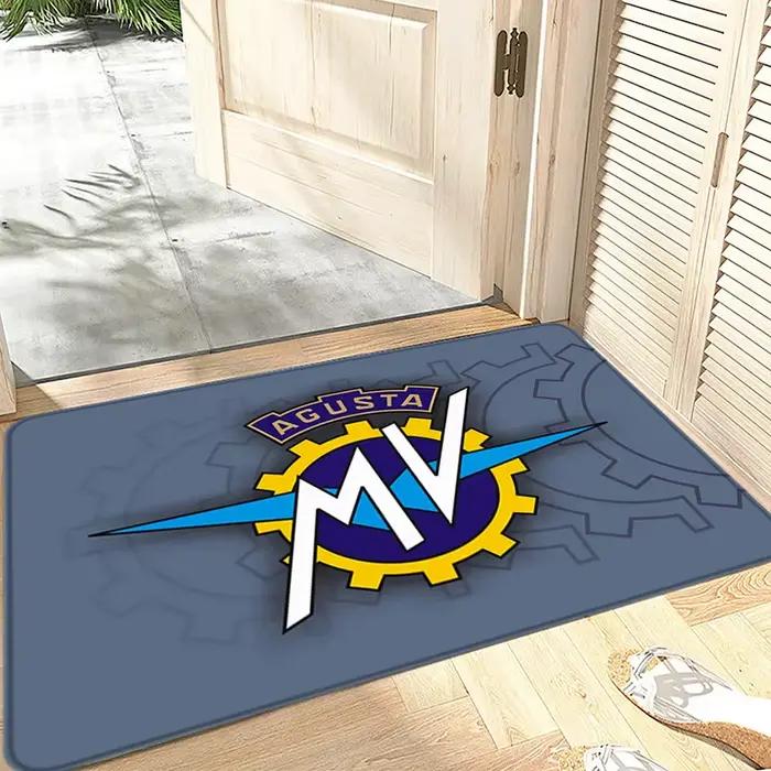 Paillasson de moto d'entrée de maison, tapis de couloir MV Agusta, tapis de salon, de pieds, de bain, de sol, antidérapant, décoration de maison