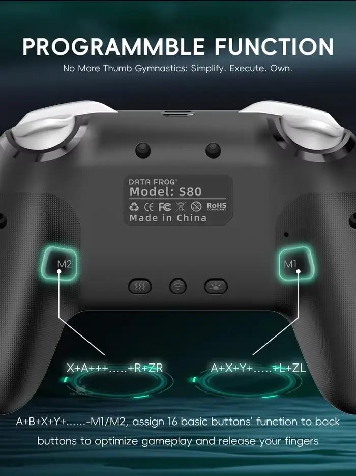 Contrôleur de jeu sans fil S80 Pro pour Switch2/Switch/Lite/OLED