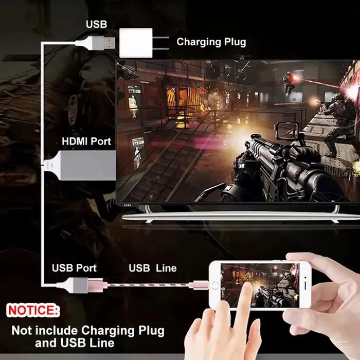 Câble USB Android pour téléphone vers HDTV HDMI