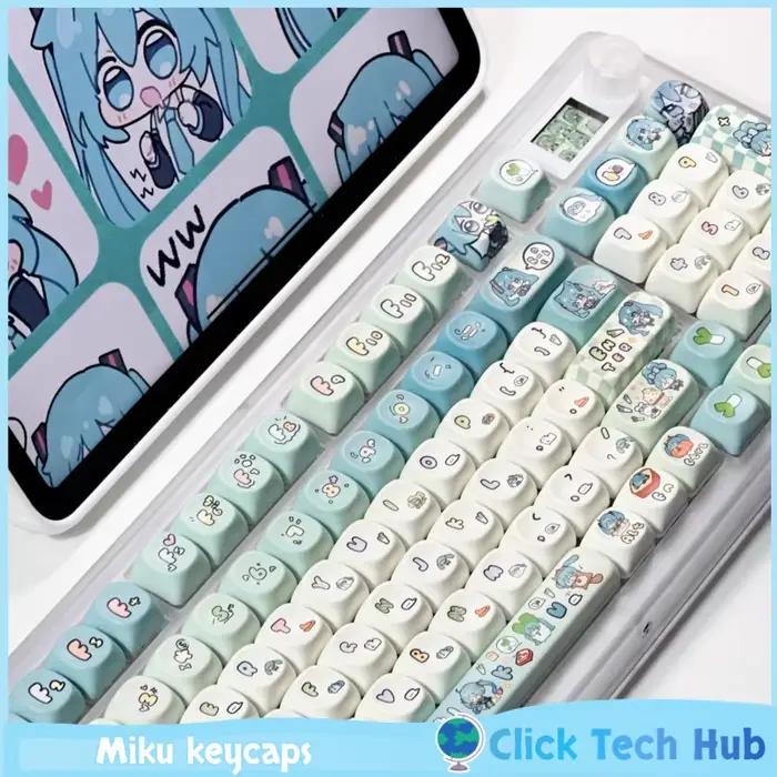 Capuchons de touches Miku thème anime