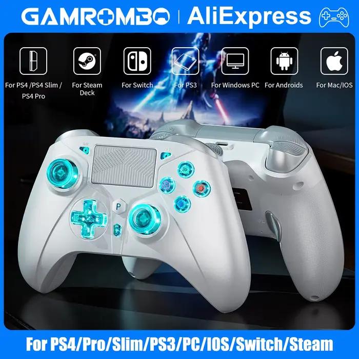 Contrôleur sans fil pour PlayStation 4/PS4 Pro/Slim/PS3/PC/IOS/Switch Turbo