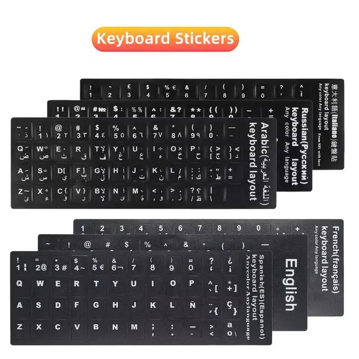 Autocollants de clavier pour ordinateur portable et de bureau