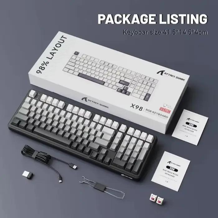 Clavier mécanique Attack Shark X98Pro 3 modes