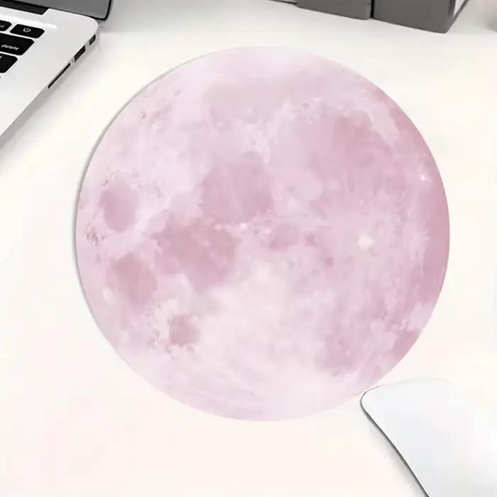 Tapis de souris rond à motif de lune