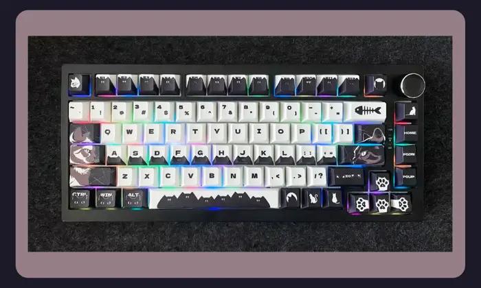 Capuchons de touches personnalisés Black Cat pour clavier mécanique DIY