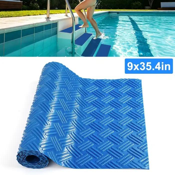 Tapis antidérapant pour marchepied de piscine, tapis pour échelle de piscine, coussin d'extérieur imperméable, tapis de sécurité antidérapant pour la maison, la cuisine et la salle de bain