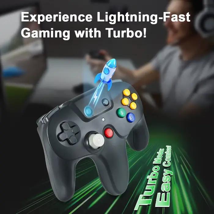 Manette sans fil 2, 4 GHz pour console N64