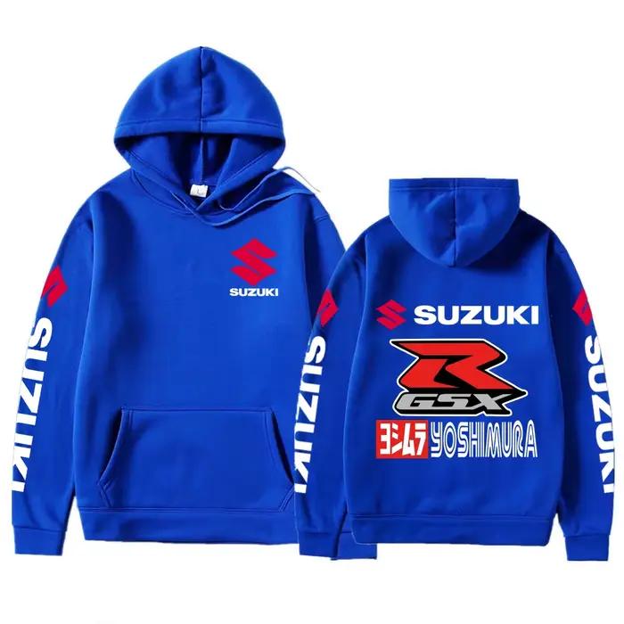 Suzuki Logo moto course équipe hommes à capuche 2026 nouvelle mode femmes sweat printemps automne sport Couple hauts pullover