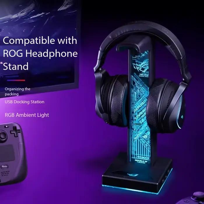 Support de casque ROG avec éclairage ambiant RGB
