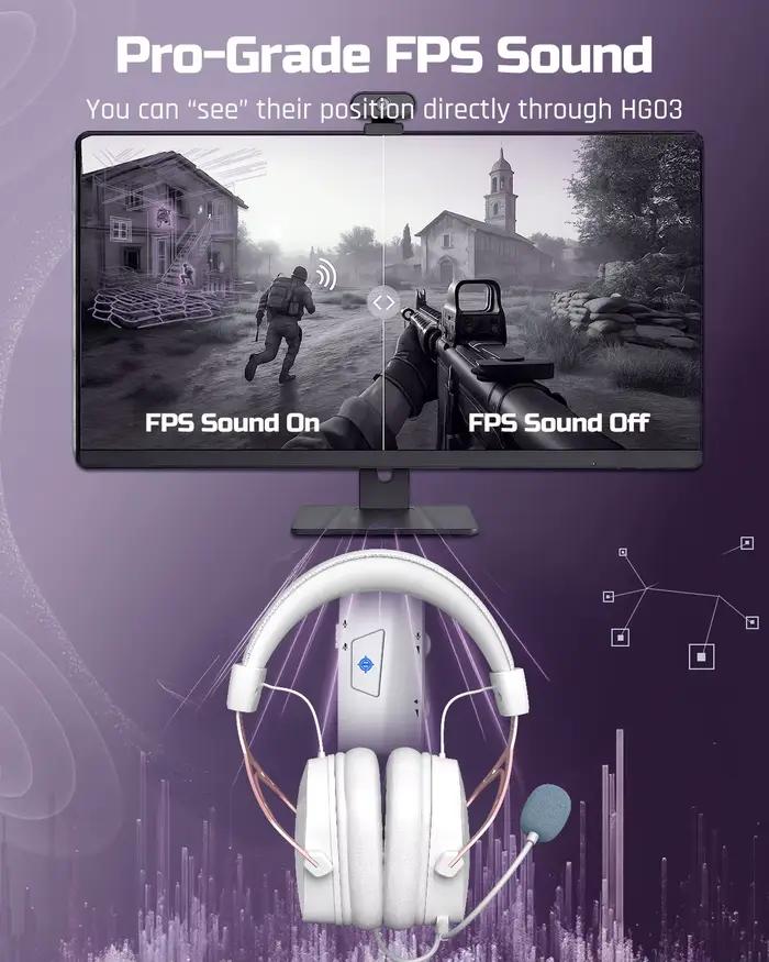 Casque de jeu NUBWO HG03 avec son surround 7.1