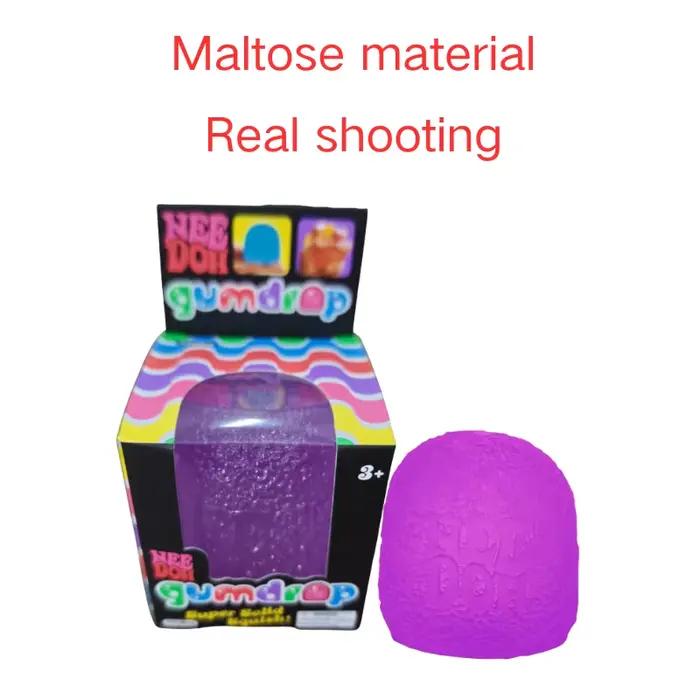 Schylling Mini Candy NeeDoh Gumdrop Jouet sensoriel souple anti-stress Balle à presser Boîte surprise