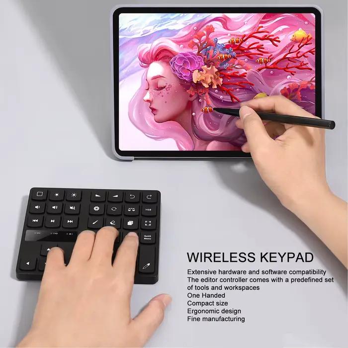 Mini clavier de dessin ergonomique sans fil pour IOS et OS X