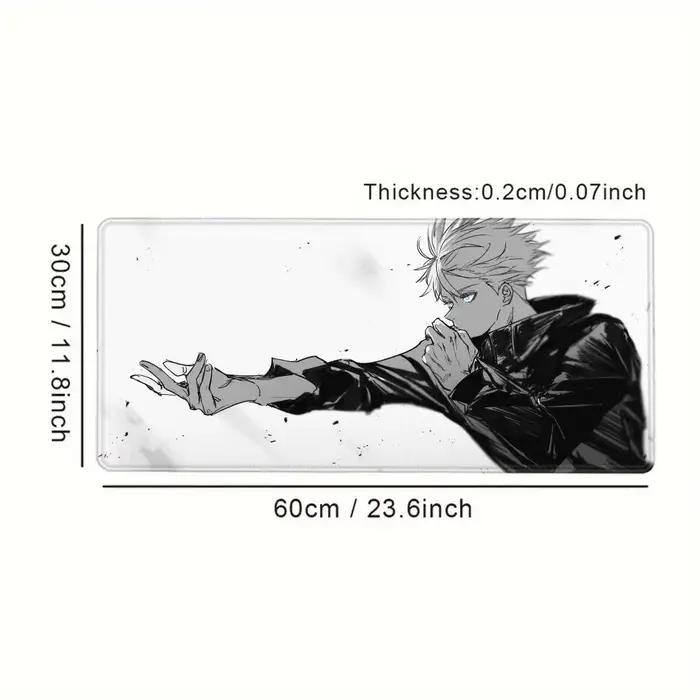Tapis de souris de jeu noir et blanc 900x400 XXL grand