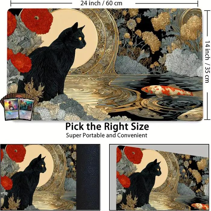 Tapis de jeu MTG Black Cat and Koi