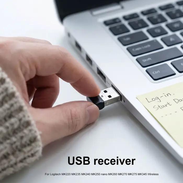 Adaptateur récepteur USB pour clavier et souris Logitech MK220 MK235 MK240 MK270 MK275 MK345 Nano MK260