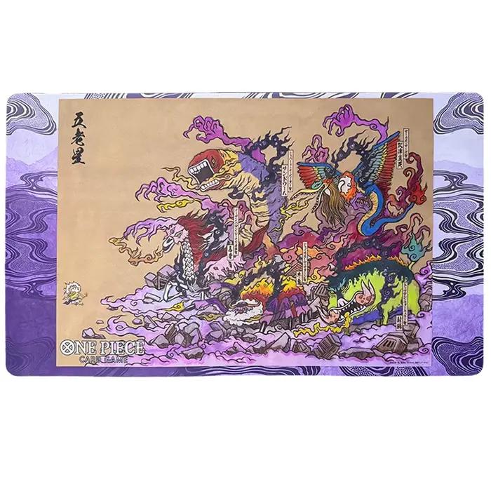 Tapis de jeu DIY One Piece OPCG Five Elders St.Topman Warcury StEthanbaron·V·Nusjuro StShepherd Ju Peter en caoutchouc