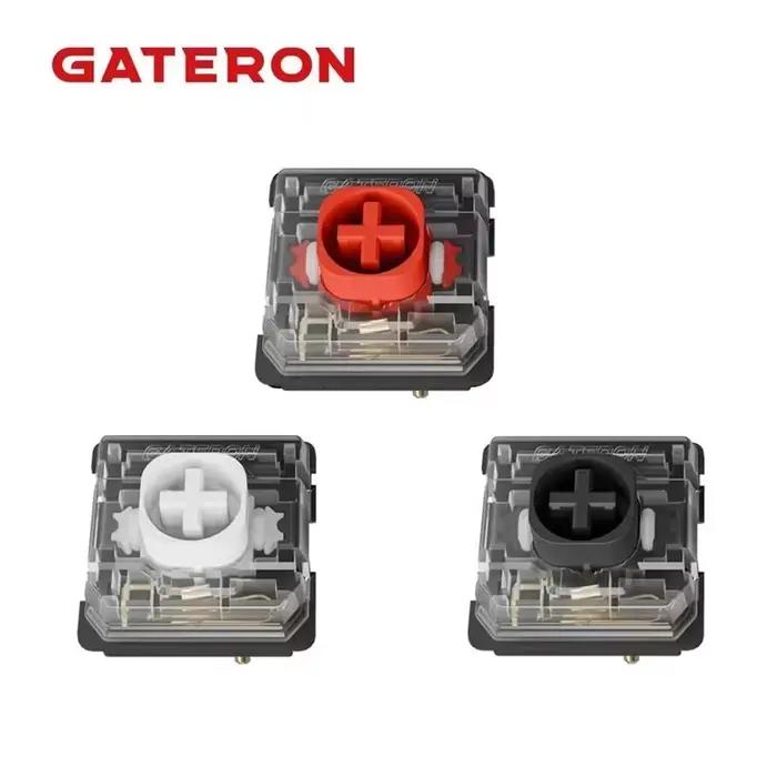 Interrupteurs mécaniques GATERON KS-33 Low Profile 2.0 silencieux blancs