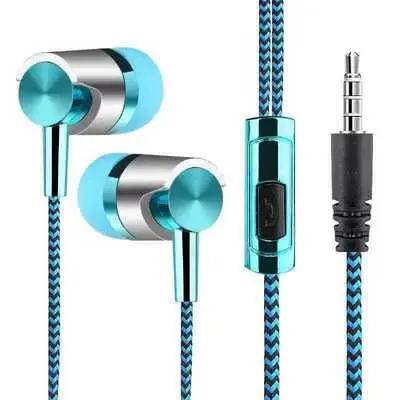 Écouteurs filaires rouge/bleu 3.5mm