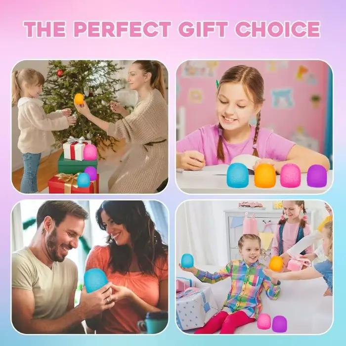 Schylling Mini Candy NeeDoh Gumdrop Jouet sensoriel souple anti-stress Balle à presser Boîte surprise