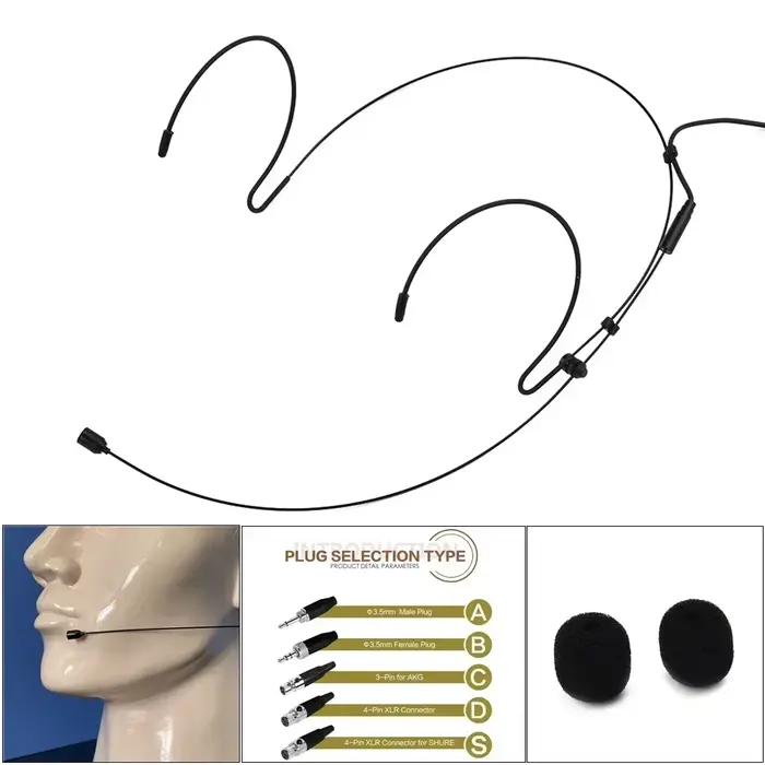 Double crochet d'oreille casque micro