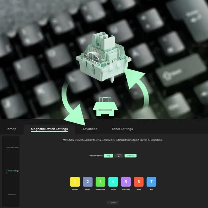 Clavier magnétique Akko MonsGeek FUN68 HE ISO