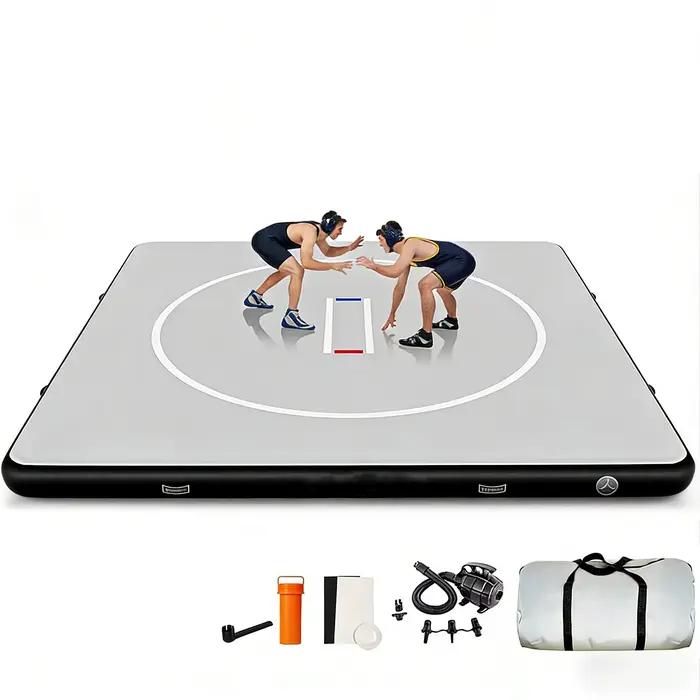 Tatames professionnels 3*3M pour le jiu-jitsu, tapis de lutte gonflable en PVC portable 10cm, Tatami BJJ MMA Arts martiaux Judo pour salle de sport