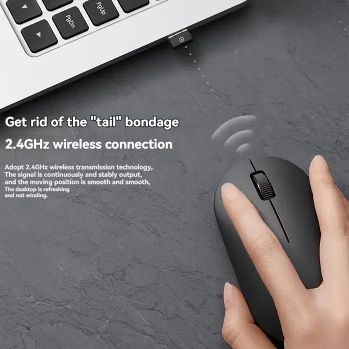 Souris de jeu MIJIA Lite 1000DPI sans fil pour Windows 10, design ergonomique, précision DPI, connectivité 2.4GHz, compacte et durable pour joueurs et compétitions