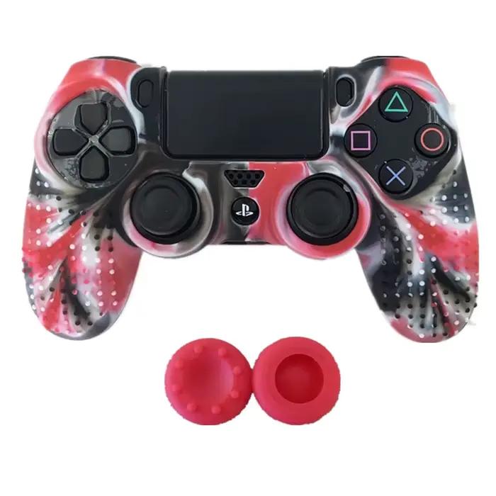 Juste de protection camouflage en silicone pour manette Sony