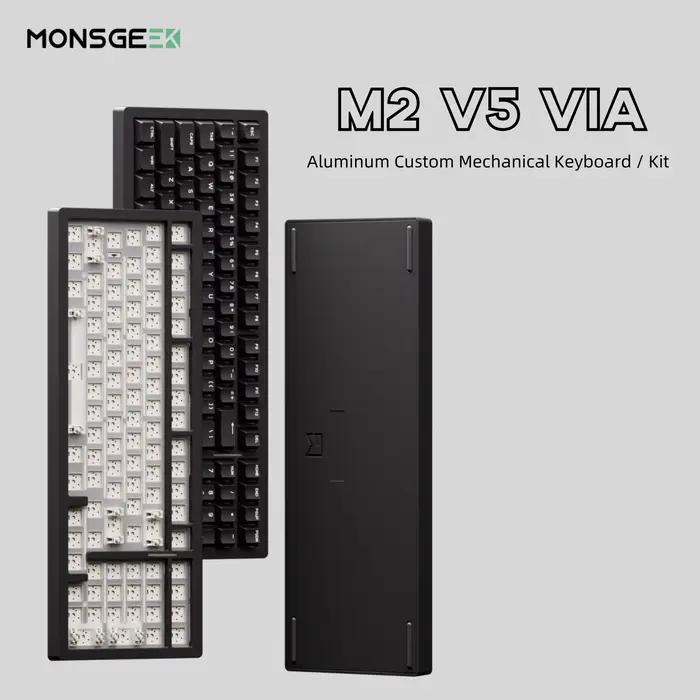 M2 V5 VIA clavier mécanique/Kit Barebone 1800 taille compacte démontage rapide rvb échange à chaud