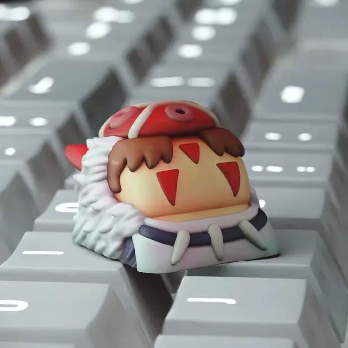 L'image du personnage de l'anime est compatible avec les accessoires de clavier mécanique personnalisé QWERTY à axe croisé.