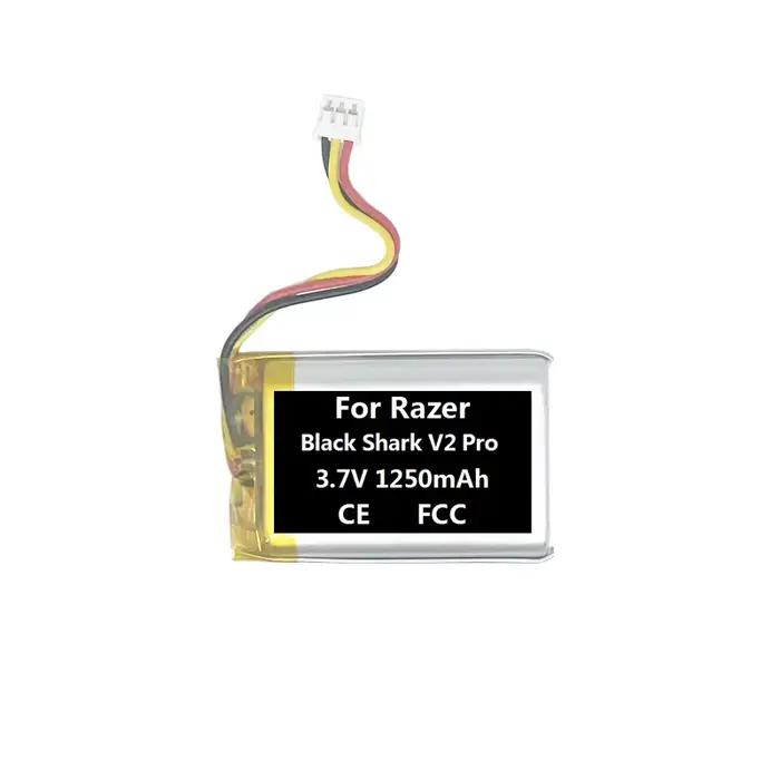 Batterie 1250mAh PL503450 pour casque de jeu Razer Black Shark V2 Pro Blackshark V2Pro
