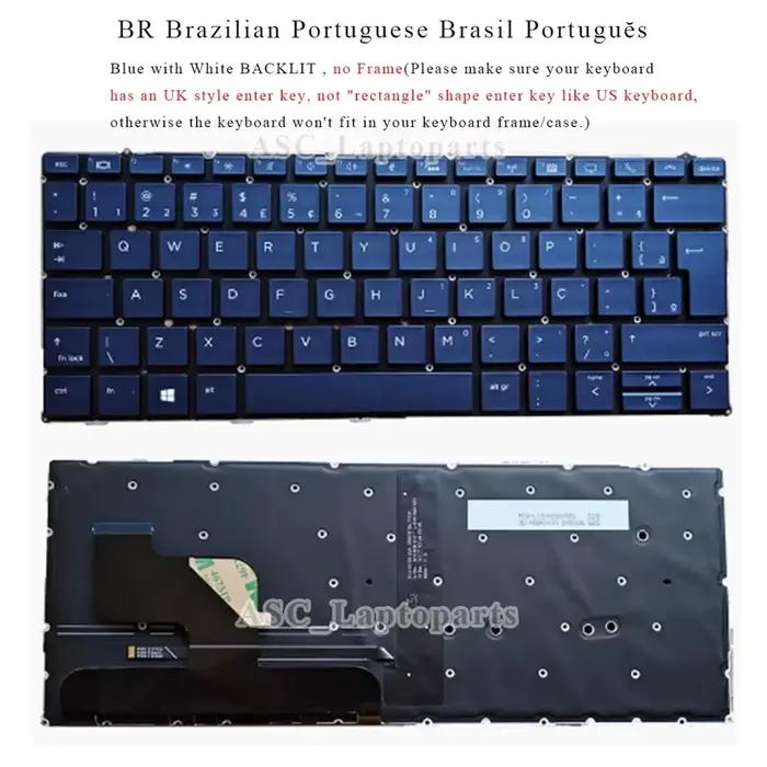 Nouveau clavier AF BR BU GR HU IT LA ND NW SP SW TR UK YU pour HP Elite Dragonfly G1