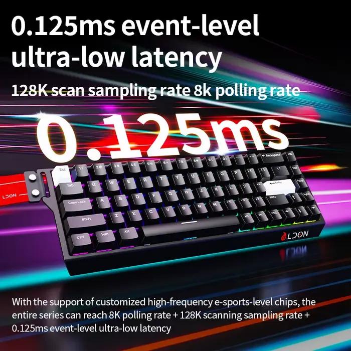 Clavier mécanique professionnel LDON MD68 Pro avec touches PBT et charnières magnétiques